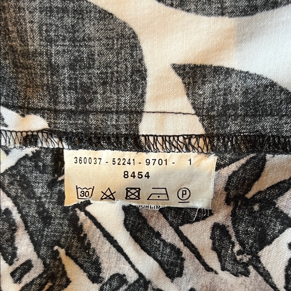 Button down short sleeve Vintage blouse Mixed Print by Gerry Weber Sz Lg​ - Picture 4 of 10